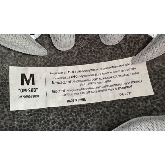 Outdoor Master Black Skateboard "OM-SKB" Cycling Helmet size Medium Sport - Picture 7 of 16